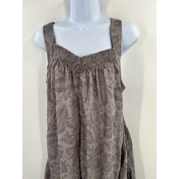 Intimately Free People Women Size Medium Gray Always Been You Maxi Romper - Picture 11 of 12